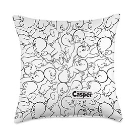 Casper the Friendly Ghost All Over Throw Pillow