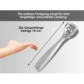 Premium Solingen Callus Rasp Set – Plane and 11 Blades/Made in Germany