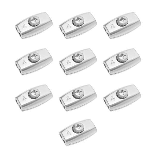SG Store 10pcs Wire Rope Clips Galvanised Steel Egg Shape