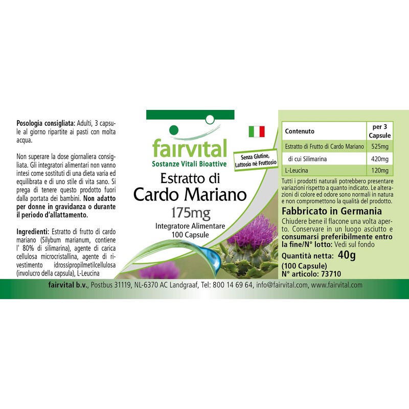 Standardized Milk Thistle Extract, Natural, Vegan, 80% Silymarin (420mg, 100