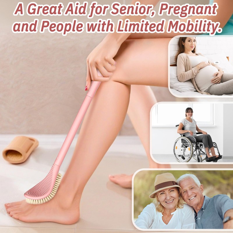 GEENOA New Foot Brush & Foot Files Set(3PCS), 3-in-1 Foot
