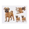 4 x 'Brussels Griffon Standing' Temporary Tattoos - Water Resistant,