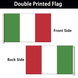 DecrPlus Italian National Flag | 3x5 Ft | - Vivid Color and Fade proof for Outside- Italian Party Decorations, Bar Gard