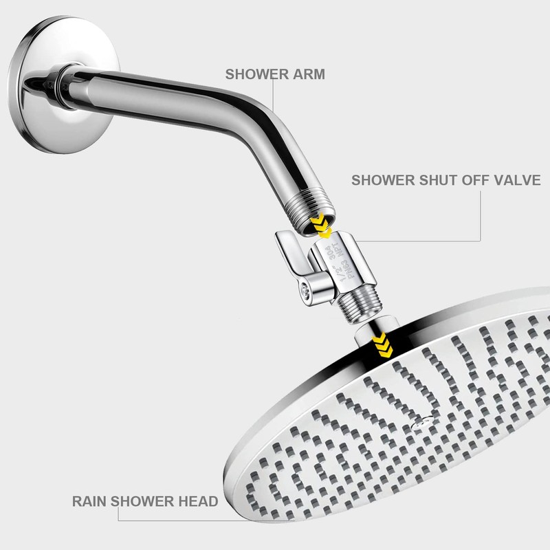 Shower Head Shut Off Valve 304 Stainless Steel Mini Ball
