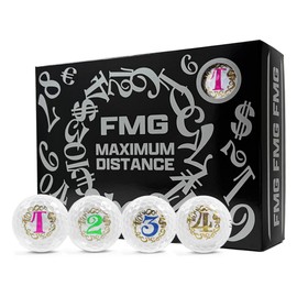 Frank Miura Golf Ball, Spin, Rotation, R&A Certified Ball, 2-Layer, High Rebound 0.78, 332 Dimple, Medium to High Ballistic, White