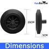 Wheelie Bin Wheel Replacement Wheels 200mm Nose Wheel for Domestic