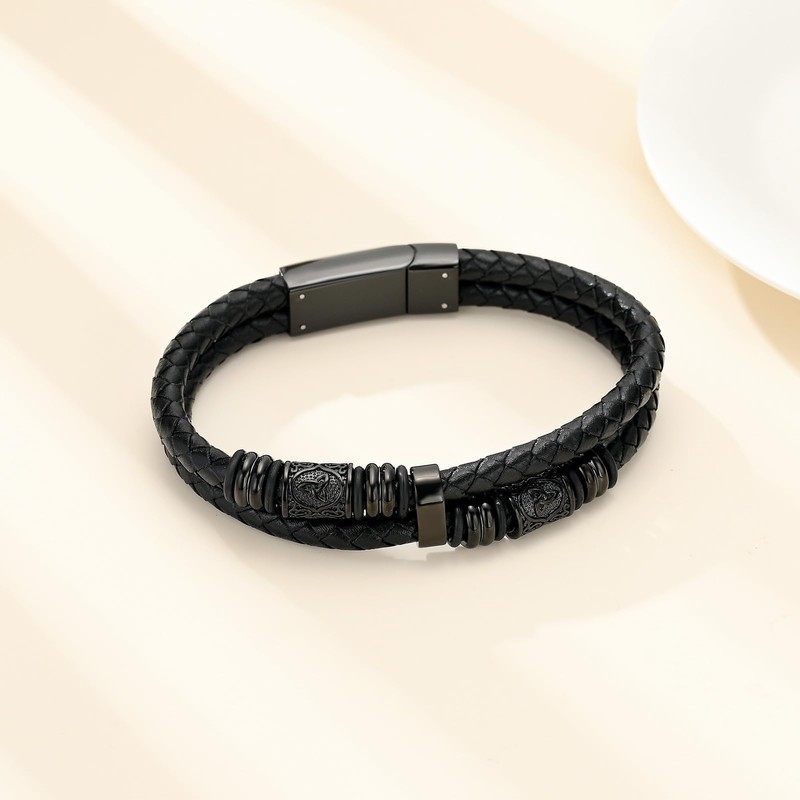 Minicremation Viking Thor's Hammer Cremation Urn Bracelet for Ashes for