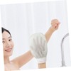 BIUDECO 2 Silk Exfoliating Mitts Pink Body Scrubber Glove Exfoliating