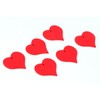 100Pcs Wood Slices HandMade Red HeartShaped Pendant Crafts DIY Wedding