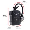 UltraPro Outdoor Dusk to Dawn Outlet Timer, Dual Outlet Light