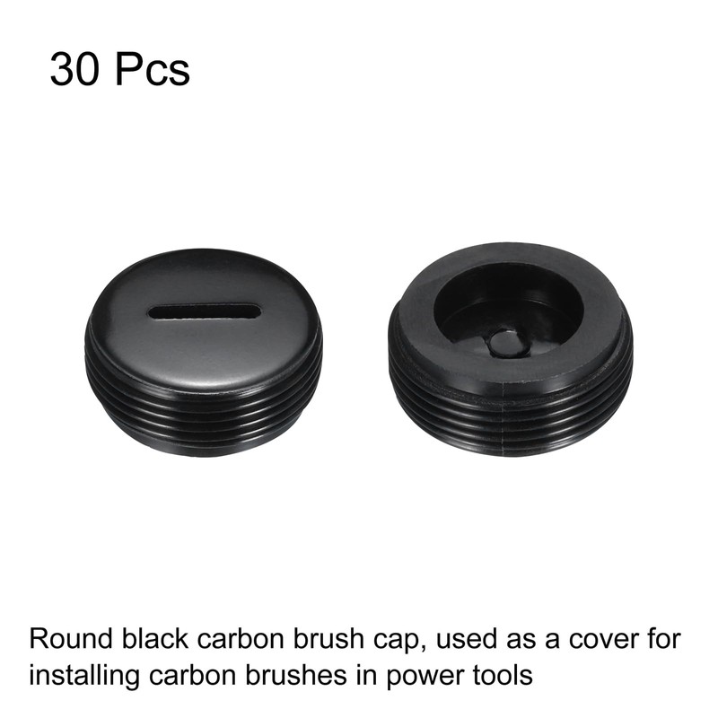 sourcing map Carbon Brush Holder Cap Motor Electric Brush Plastic