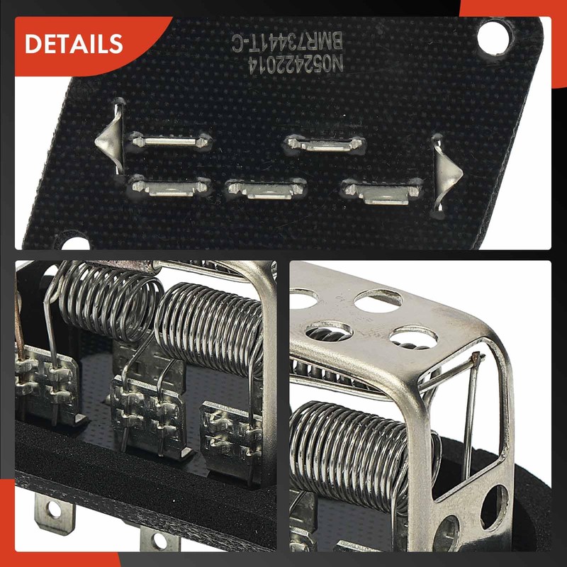 A-Premium HVAC Blower Motor Resistor with Wire Harness Kit Compatible