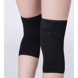 1 Pair Cashmere Knee Warmers for Women Men Winter Warm Knee Pads Non-Slip Knee Support Elastic Knee Pads for Football Dancing Yoga Indoor Sports Thermal Knee Compression Sleeves for Women Men