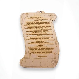 Footprints in the Sand Ornament, Inspirational Ornaments, Gift for Pastor, Minister, Religious Christian Gifts