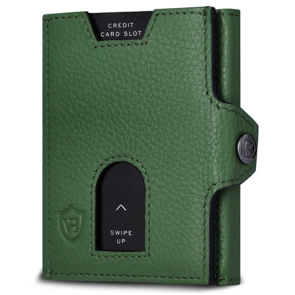 VON HEESEN Slim Wallet with RFID Protection, for Men and