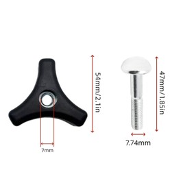 Paquete de 4 pomos de mango para cortacésped, tornillos de fijación triangulares para Honda y otras cortadoras de césped