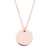 Happiness Boutique women's chain with plate in rose gold, fine