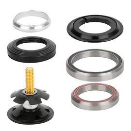 Integrated Tapered Headset,Mtb Integrated Tapered Headset 1 1/8 X1 1/2,1 Set of ycle Headset,42mm/1.7in 52mm/2in Mountain Bike Tapered Straight Tube Fork Headset Bearing Accessory