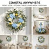 Quixem 22 Inch Lemon Wreath for Front Door, UV Resistant
