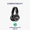 kwmobile 2 x Ear Pads Compatible with AudioTechnica ATH M20x