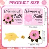 GANGBARU 25 Sets Woman of Faith Pins with Cards Bulk