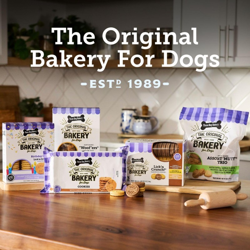 Three Dog Bakery Assort Mutt Trio, 48oz – Delicious Dog