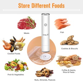 Handheld Vacuum Sealer for Food Storage | Compact, Wireless, Rechargeable (Sealer Only)