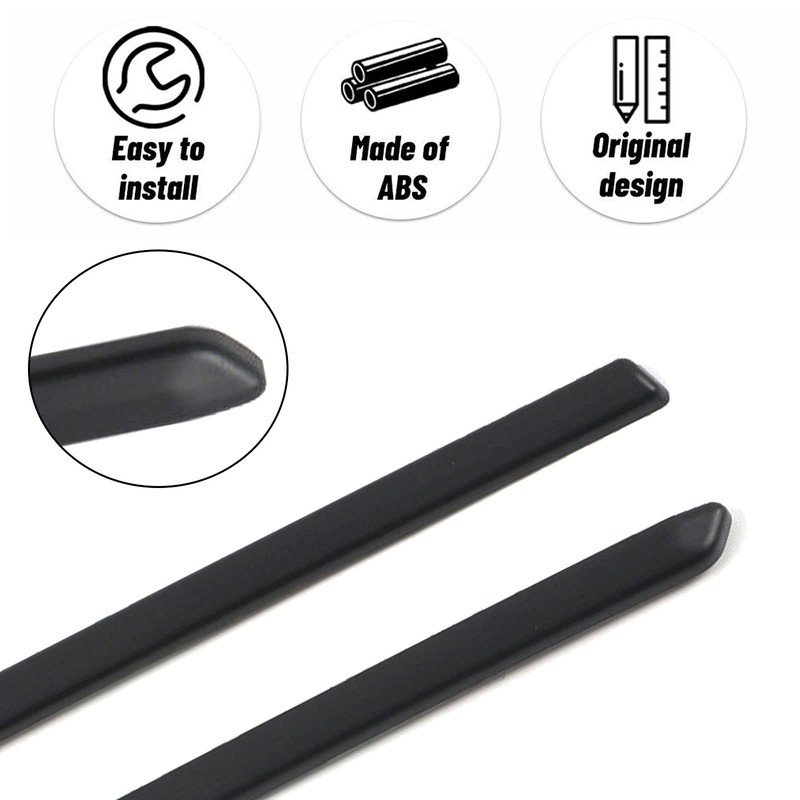 Matte Black Front Center Grille Inserts Cover Trim Replace for