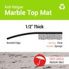 Deflecto Marbletop Anti-Fatigue Comfort Standing Floor Mat, Vinyl, Recycled Materials,