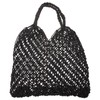 TENDYCOCO Shoulder Bag Mesh Beach Bag Woven Cotton Hollow for