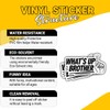 (3 Pcs) What's Up Brother Sticker – Chill Bro Greeting