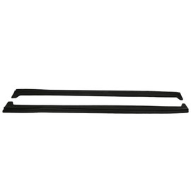 Side Skirts Compatible With 2013-2018 Ford Focus ST & 2016-2018 Ford Focus RS, Buddy Club Style Black PU Sideskirts Rocker Moulding Trim Bottom Line by IKON MOTORSPORTS, 2014 2015
