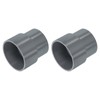 sourcing map 2 Pcs UPVC Reducer Pipe Fitting, 75x63mm PVC