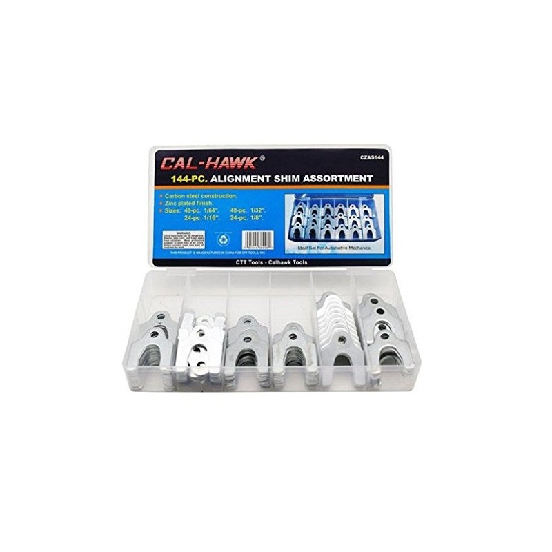 144 Pc Alignment Shim Assortment Suspension 1/64" 1/32" 1/16" 1/8"