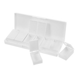 Mikinona 6grids Portable Slot Empty Eyeshadow Palette Travel Makeup Palette Refillable for Art Makeup