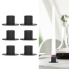 6Pcs Black Taper Candle Holder Matte Candle Candlestick Holder Stand
