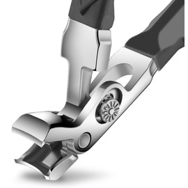 Toe Nail Clippers for Seniors Mens Stocking Stuffers 2026, Super Sharp & Durable Large Thick Toenail Clippers with Comfort Grip and Nail Catcher for Men Women, 18-Month Replacement Warranty!