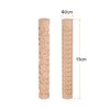 sourcing map 2pcs Wood Clay Roller Pebbles + Leaves Pattern