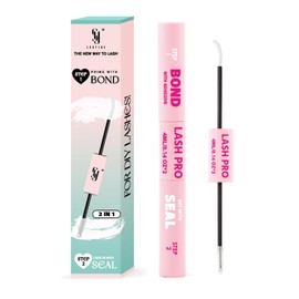 Lash Bond and Seal Waterproof Glue for Eyelash Cluster, 2-in-1 Long-Lasting 72H Strong Hold, Non-Irritating Latex-Free, DIY Lash Extensions at Home