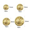 RHXWFDG 40 Pcs Brass Gold Blazer Buttons: 15mm, 18mm, 20mm,