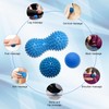 3PCS Spiky Massage Balls and Lacrosse Ball Set, Deep Tissue