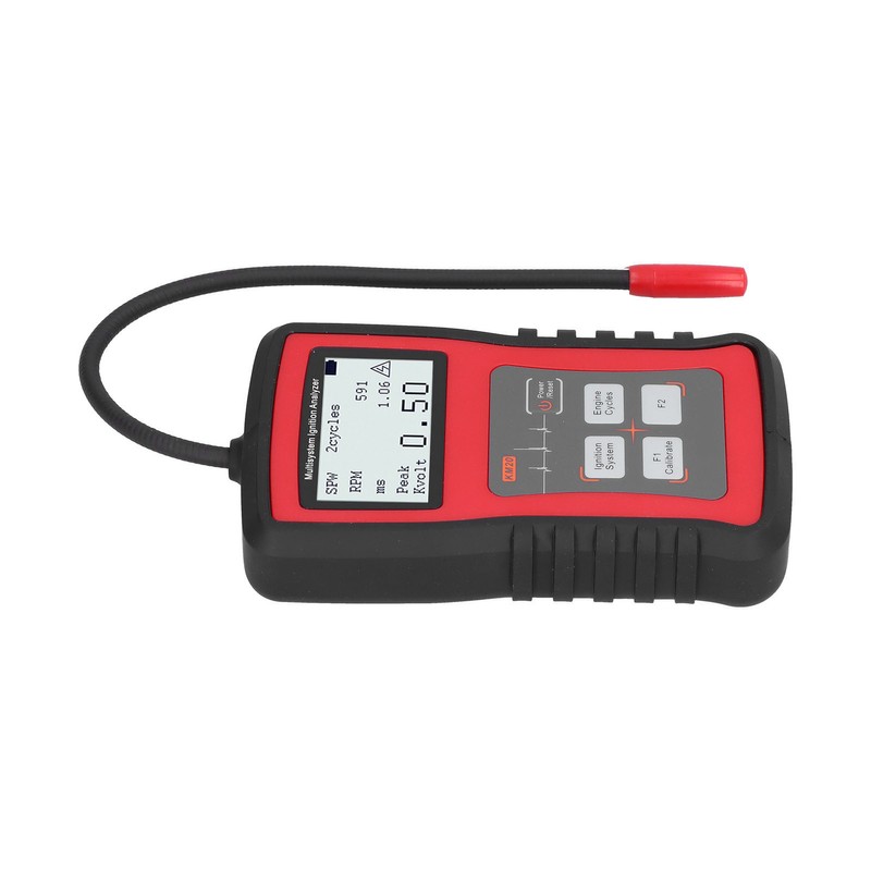 24W Ignition Analyzer MultiSystem LCD Display RPM Measurement Spark Plug