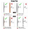 GothicBride Pack of 6 Magnetic Hooks Extra Strong 69 kg