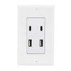 Maxxima USB Receptacle Outlet - 4.8A USB C/A High Speed