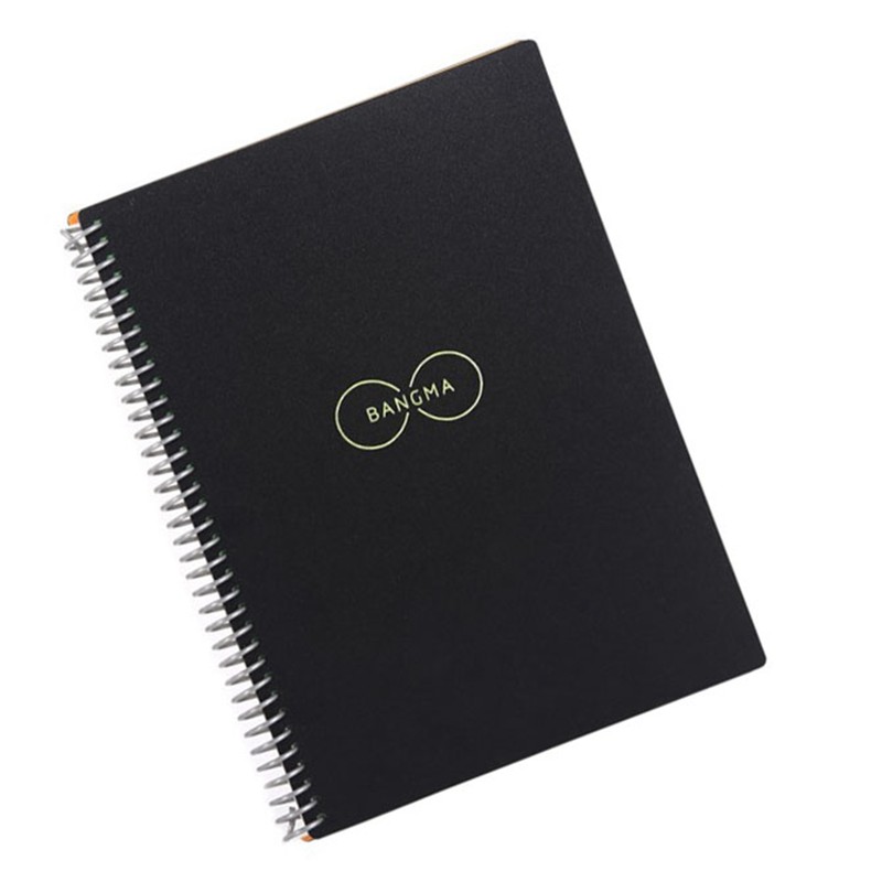 Notebook B5 Black Round Sign Circle Line Design Portable PP