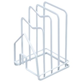 Astro 711-45 Cutting Board Stand, White, Approx. 4.9 x 5.7 x 8.5 inches (12.5 x 14.5 x 21.5 cm), Pot Lid Stand, Cutting Board Rack, Pot Lid Holder