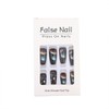 Medium Press on Nails Black Coffin Fake Nails with Full