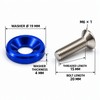 10-Piece M6 Car Fender Washer and Bolt Set for Bumper,