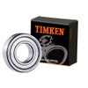 TIMKEN 6205-ZZ 2PACK Double Metal Seal Bearings 25x52x15mm, Pre-Lubricated and