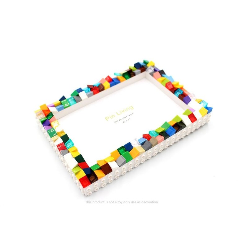 Creative colorful DIY Building Block 6‘’ Single Photo Frame -
